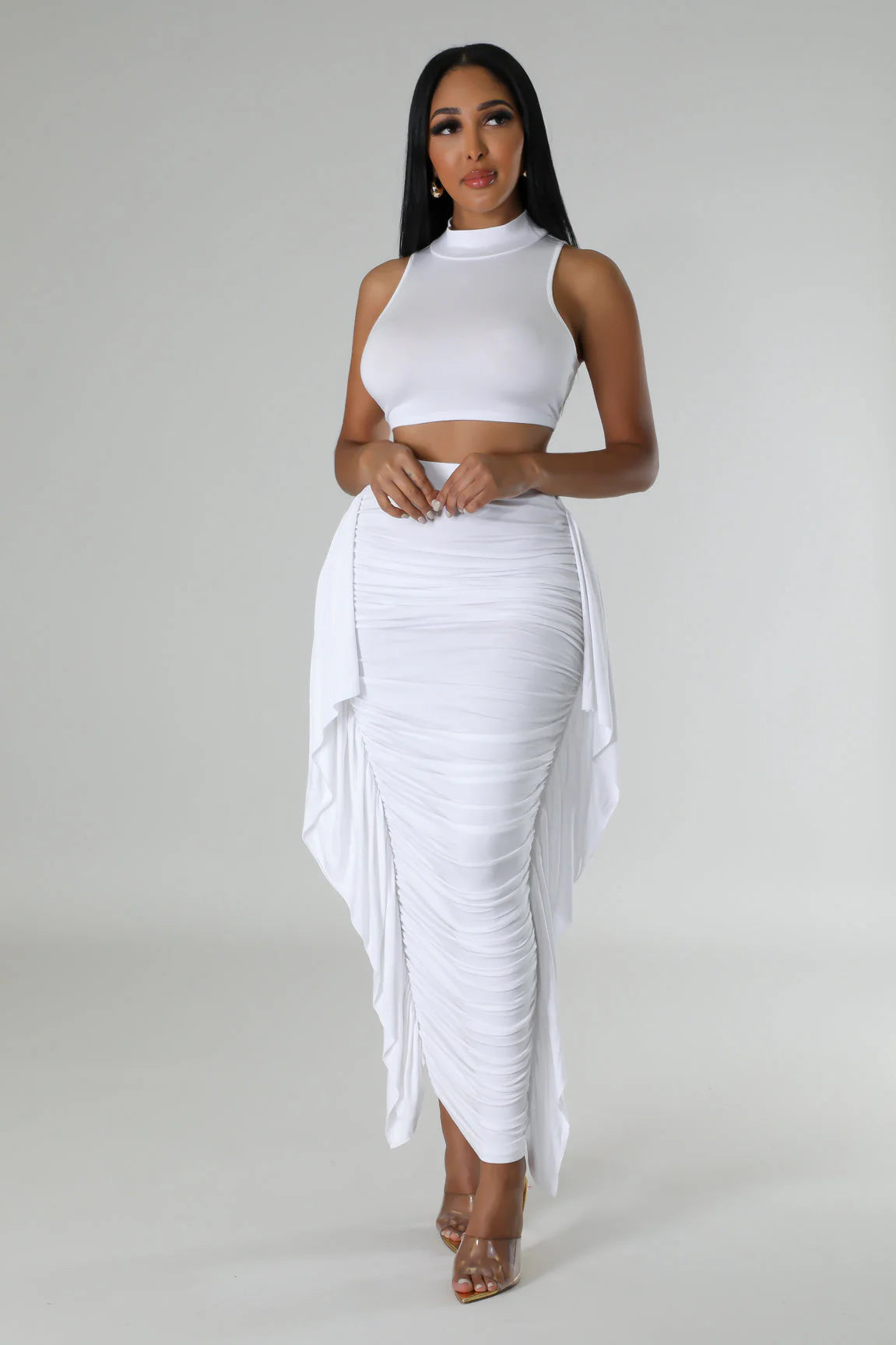 A New Me Skirt Set - White - The Boss Beauty Boutique