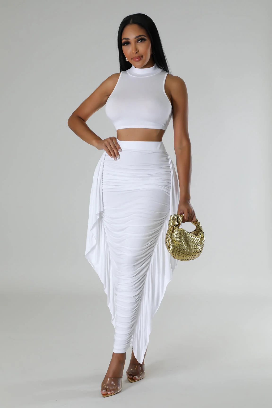 A New Me Skirt Set - White - The Boss Beauty Boutique