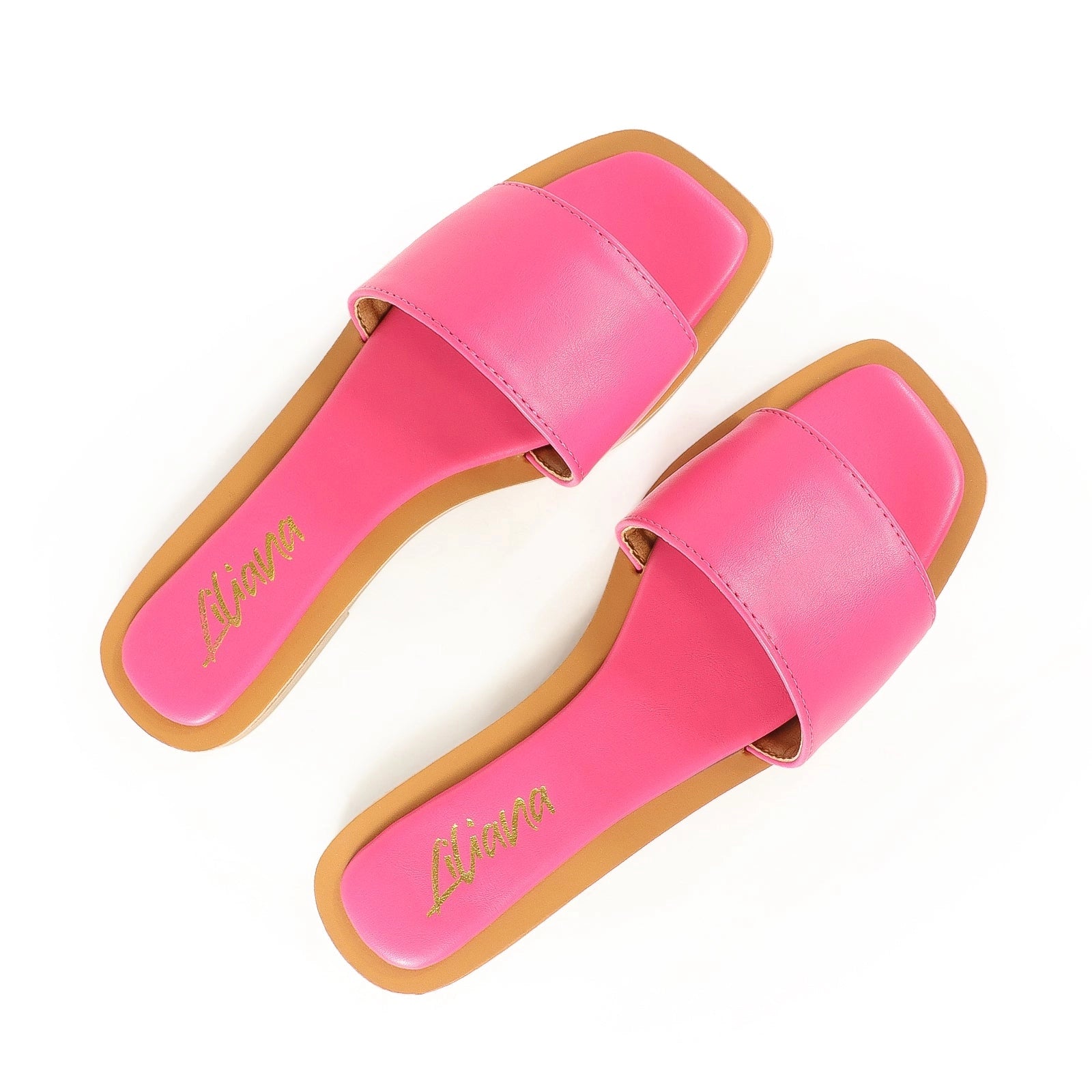 MINDEE Slide with Comfy Detail On Sole-Fuchsia - The Boss Beauty Boutique