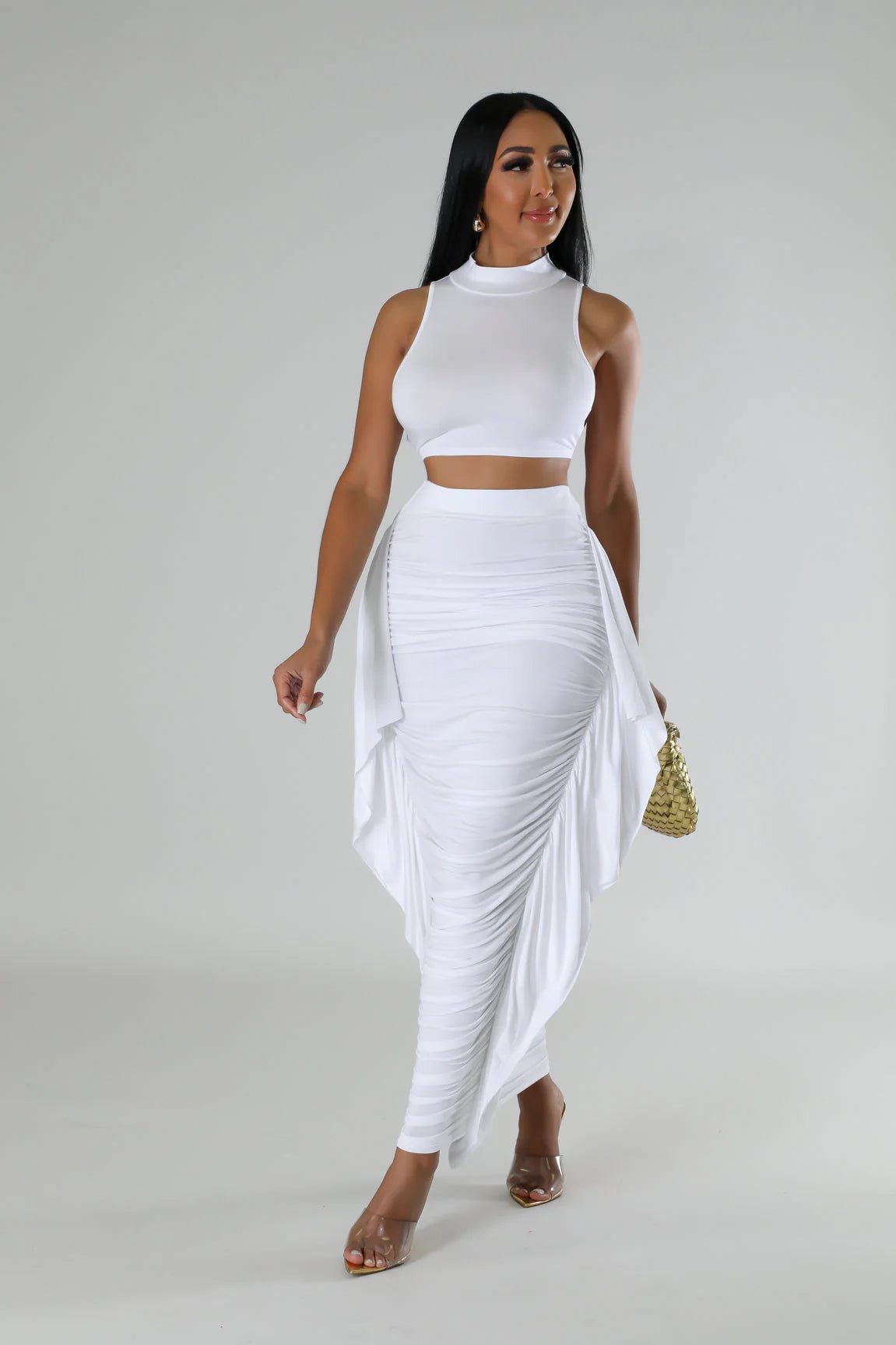 A New Me Skirt Set - White - The Boss Beauty Boutique