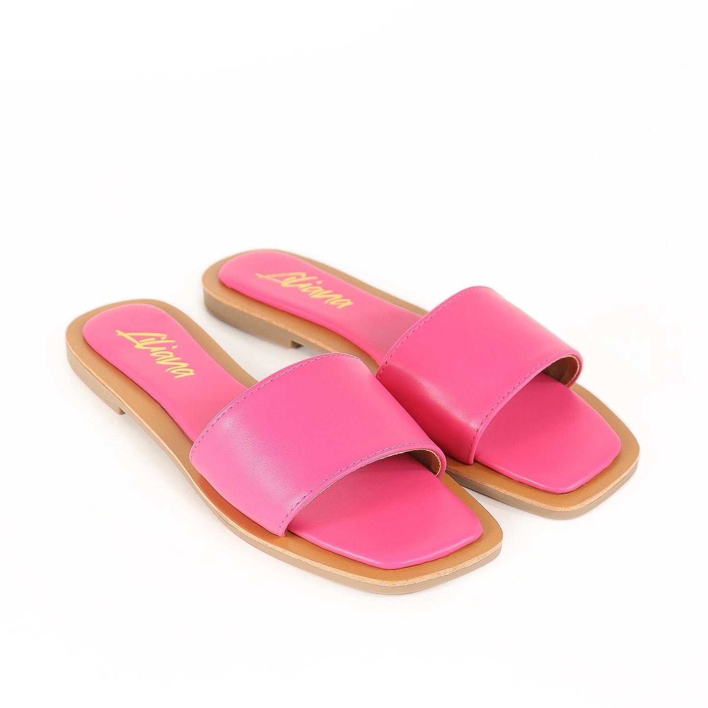 MINDEE Slide with Comfy Detail On Sole-Fuchsia - The Boss Beauty Boutique