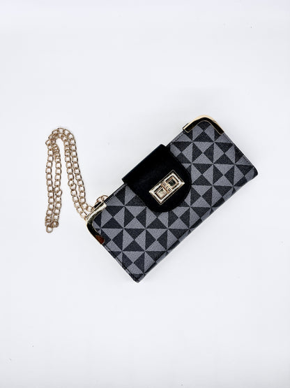 L Wallet(Black/Gray) - The Boss Beauty Boutique