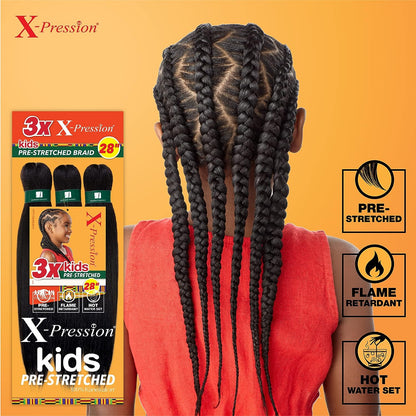 Sensationnel 3X X-Pression Pre-Stretched Braid 28 Kids 4