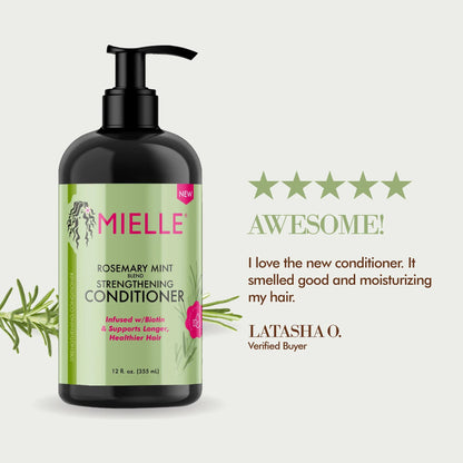 Mielle Rosemary Mint Strengthening Conditioner 12oz - The Boss Beauty Boutique