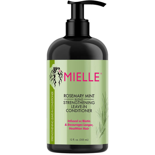 Mielle Rosemary Mint Strengthening Leave-In Conditioner 12oz - The Boss Beauty Boutique